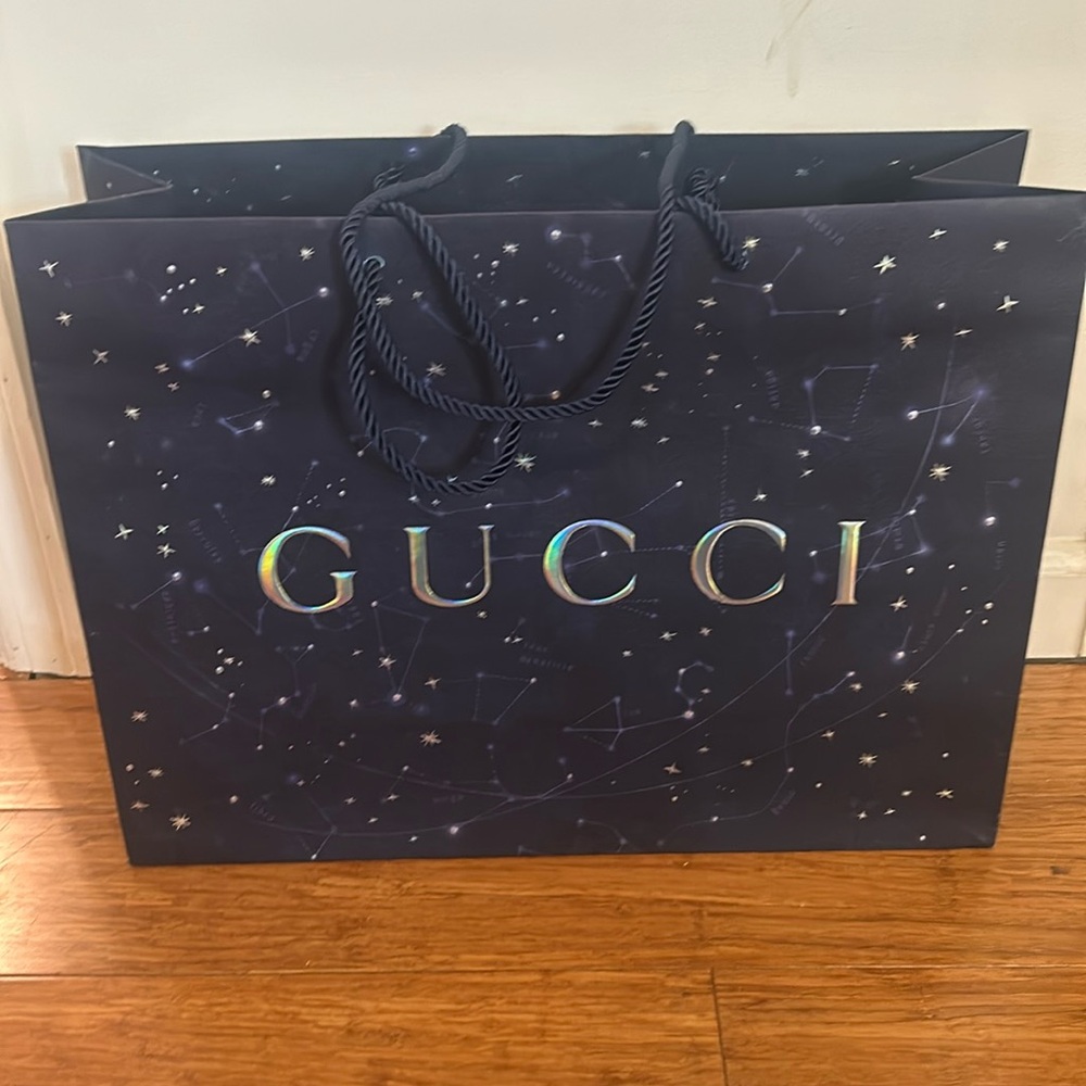Large Navy Blue Shopping Bag